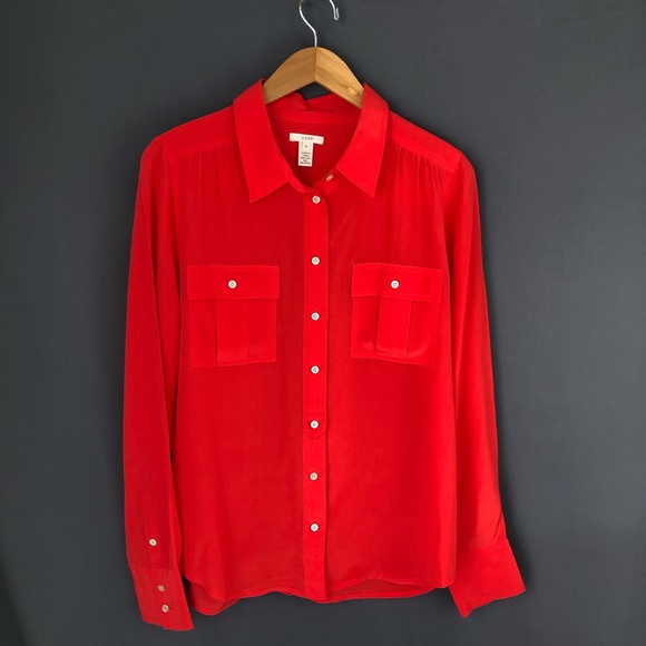 J. Crew Tops - J Crew Silk Blouse